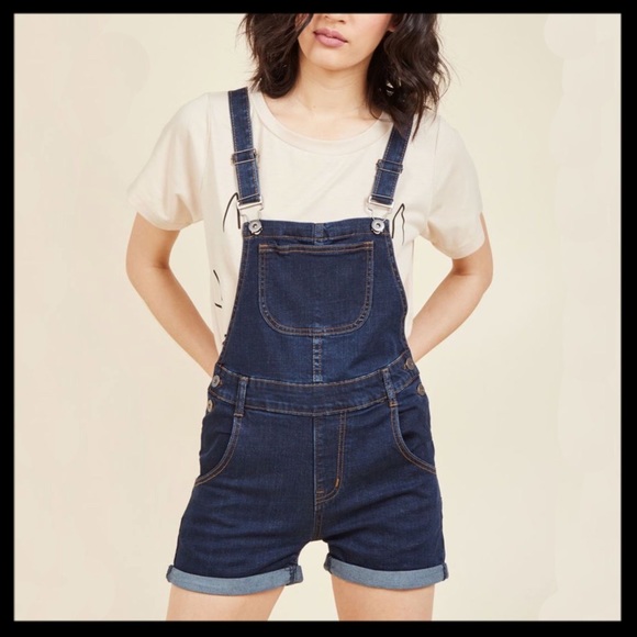 Modcloth Denim - NWT Modcloth Make Shortall Work Of It Overalls
